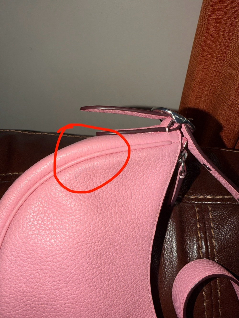 ‼️Coach Luna Pink Leather Shoulder Bag - Picture 7 of 16